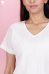 Cambric Cotton Pintucked Top With Floral Print